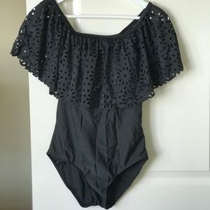 Black One Piece Bathing Suit
